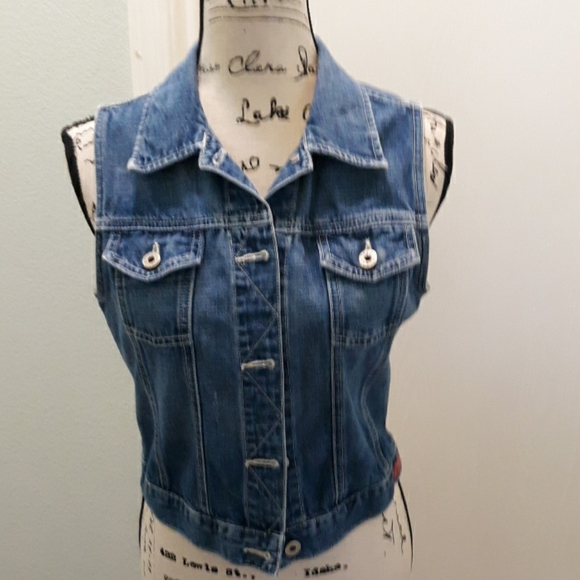 Guess Jeans denim vest medium - Picture 2 of 5